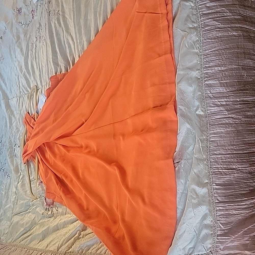 BOLD elements Elegant Atlantic Orange Halter Dres… - image 3